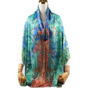 NEW Women's Silky Long Scarf Shawl Waps For Women - 01